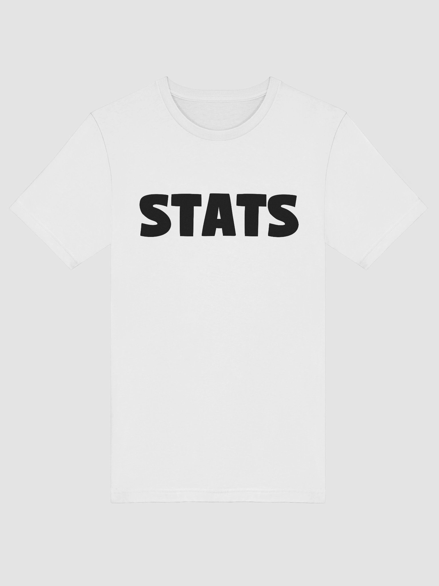 Stats T-Shirt (Black Lettering) product image (29)