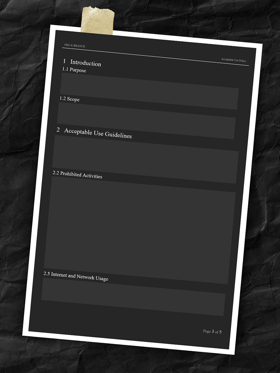 Acceptable Use Policy (AUP) Template product image (2)