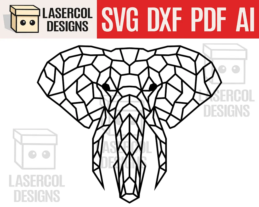 Geometric Animals Set Bundle - Laser Cut Files product image (6)