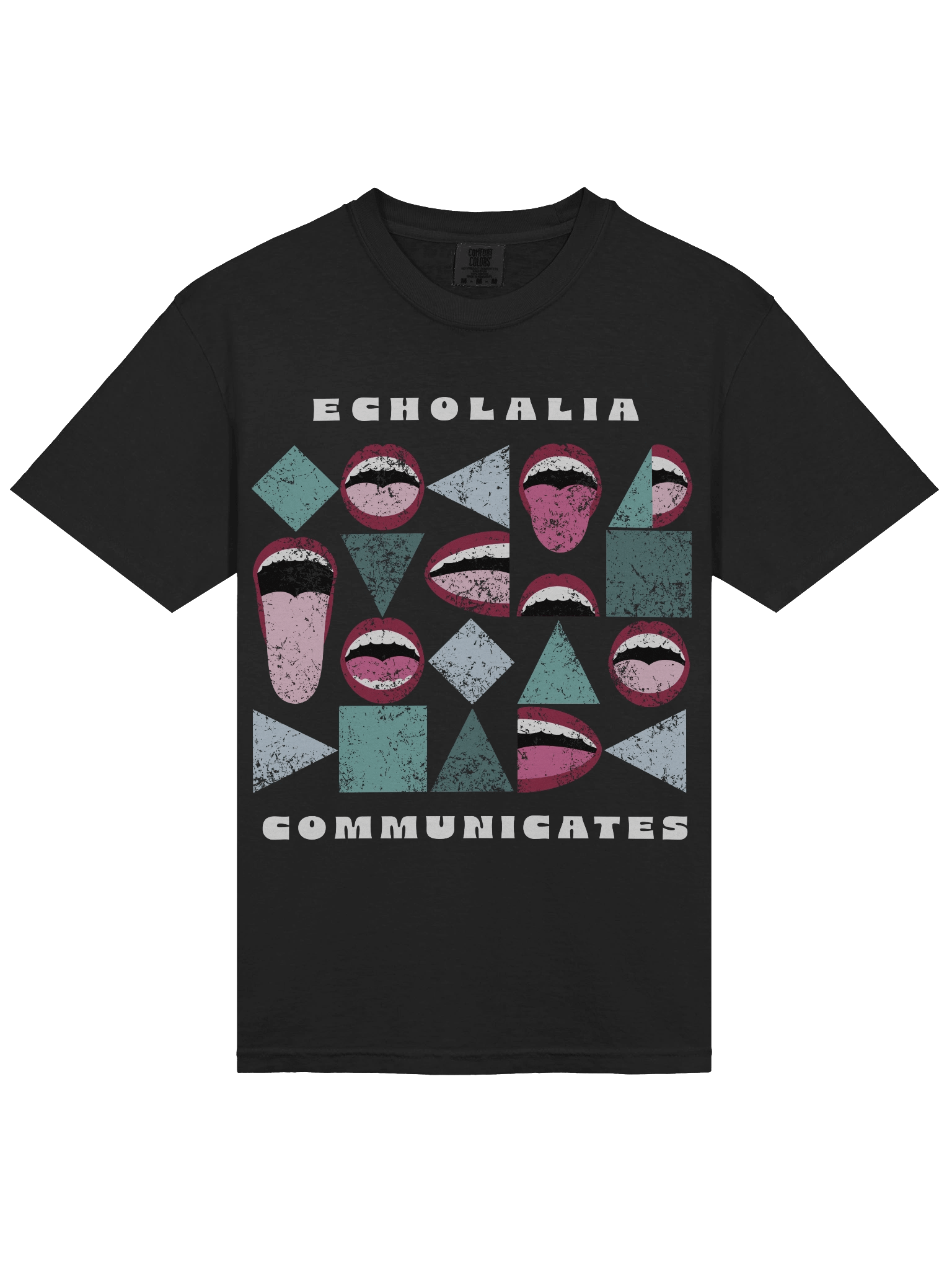 Echolalia Communicates - Unisex Tee < Distressed > product image (3)
