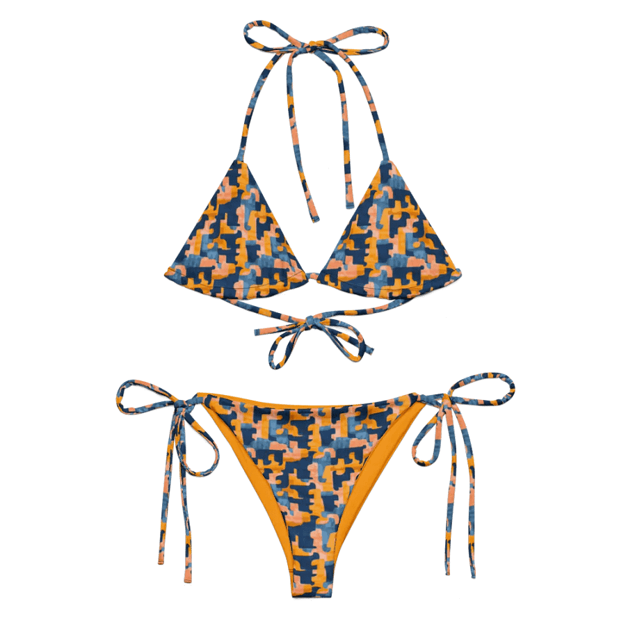 Flowing Shapes | Recycled String Bikini product image (10)