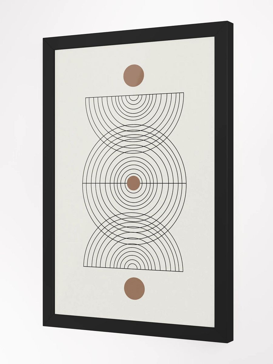 Concentric Mirage Framed Poster | Hypnotic Abstract Art for Contemporary Spaces product image (3)