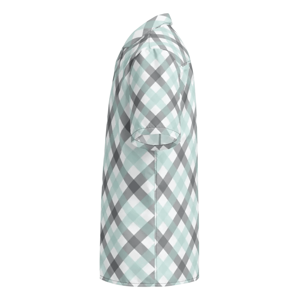 Mint Black Men Plaid dress shirt product image (3)