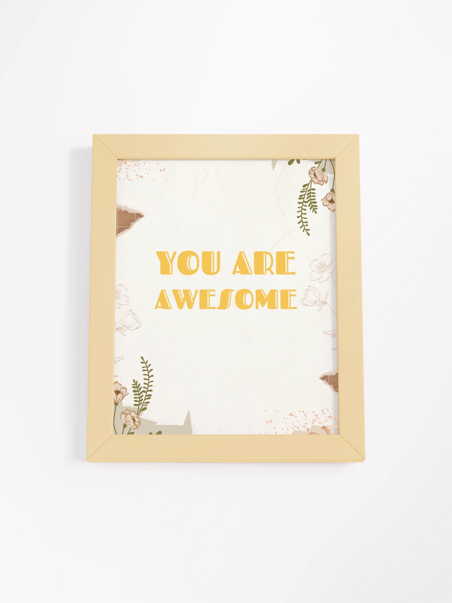 YOU ARE AWESOME Inspirational Framed Poster product image (1)