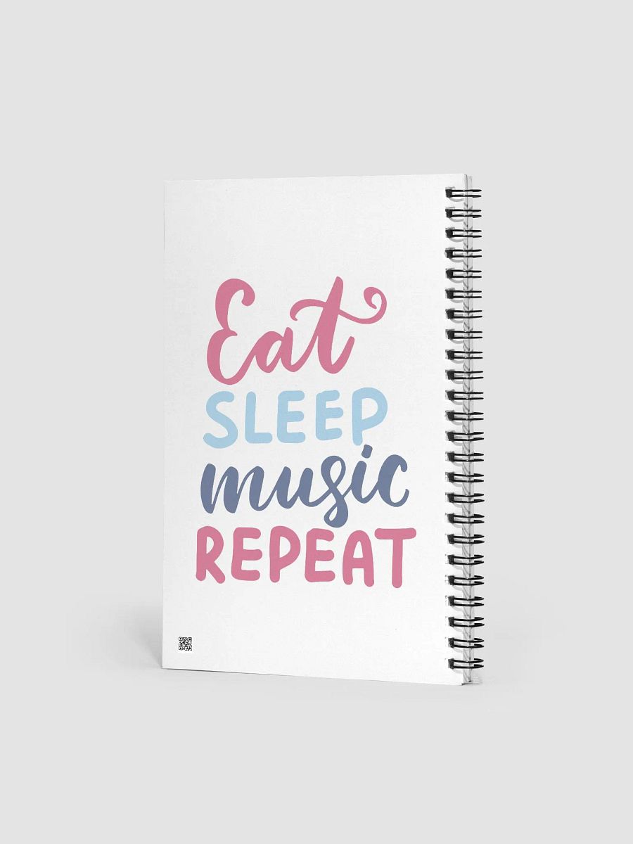 Eat Sleep Music Repeat Spiral Notebook product image (2)