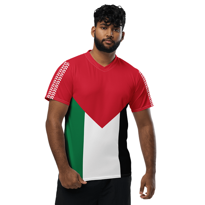 Palestine Flag Olive Vine Short Sleeve Jersey product image (1)
