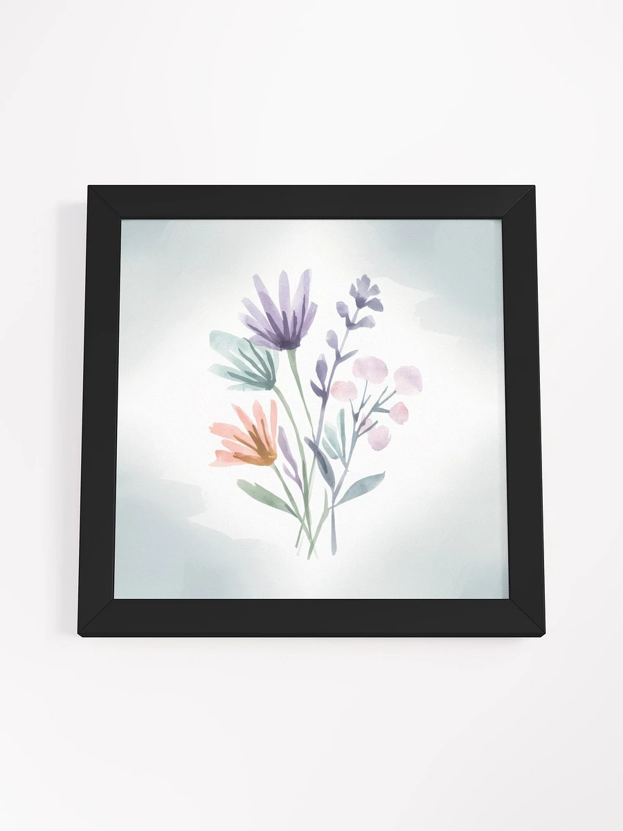 Pastel Petals Watercolor - Framed Poster product image (4)