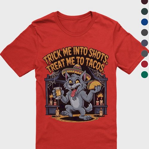 Howlin' Halloween Tacos T-Shirt