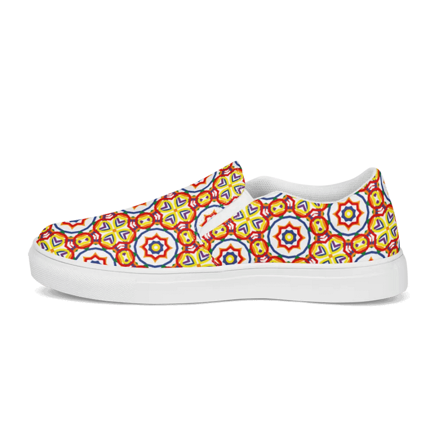 Mens Slip On Canvas - Rainbow (d) product image (10)