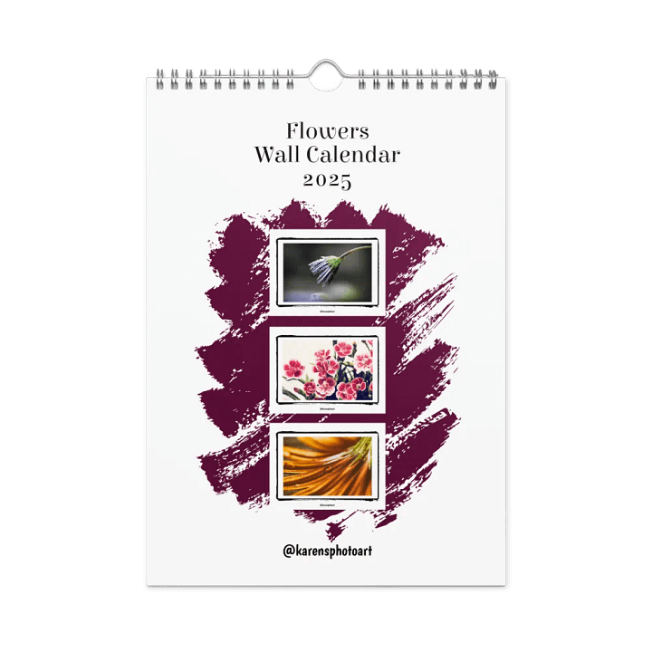Flowers Wall Calendar 2025 product image (1)