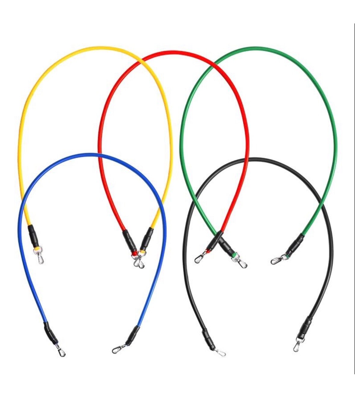 Fitness Tension Rubber Set – Complete resistance band set for home & on the go product image (4)