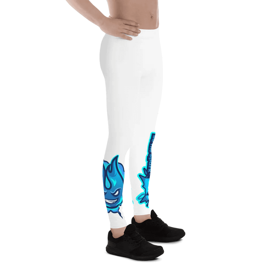 Mens Workout Leggings - White product image (9)