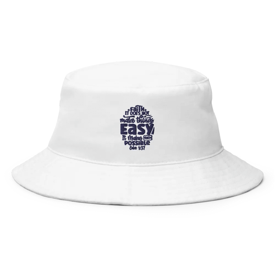 Luke 1:37 Faith Bucket Hat product image (1)