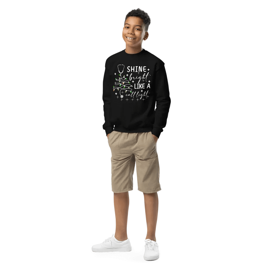 SHINE BRIGHT LIKE A CALL LIGHT KID'S SWEATSHIRT product image (1)