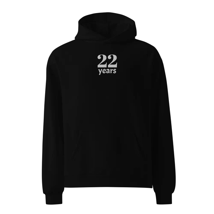 22 Years Anniversary or Age Embroidered Unisex Oversized Hoodie product image (1)