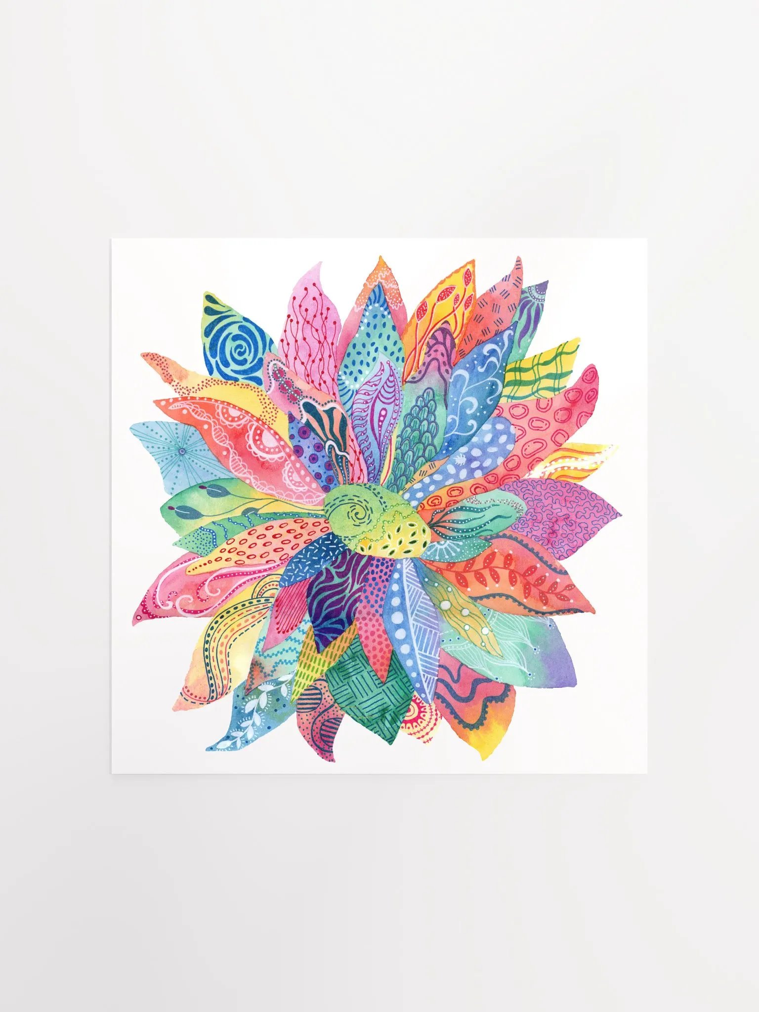 Flower Doodle Matte Poster product image (1)