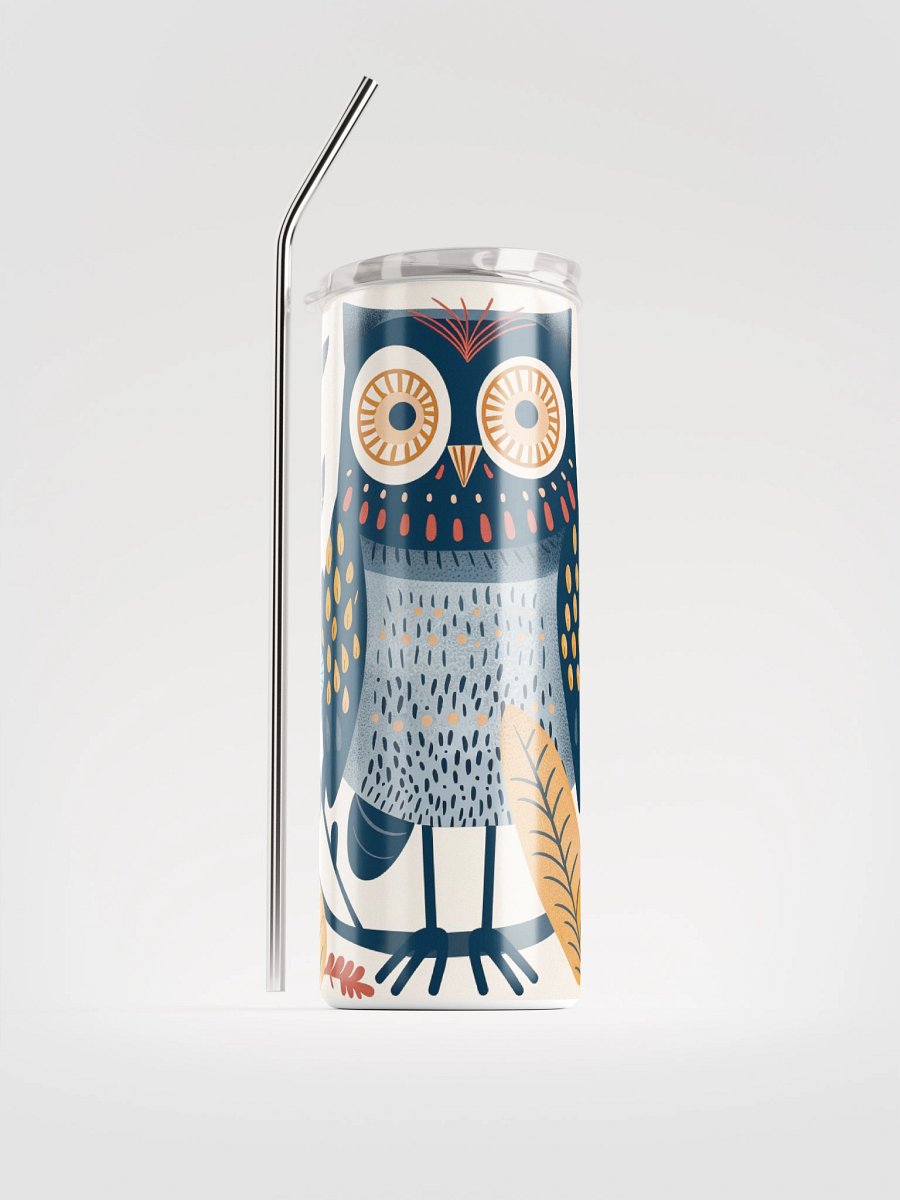 Whimsical Owl Stainless Steel Tumbler product image (1)
