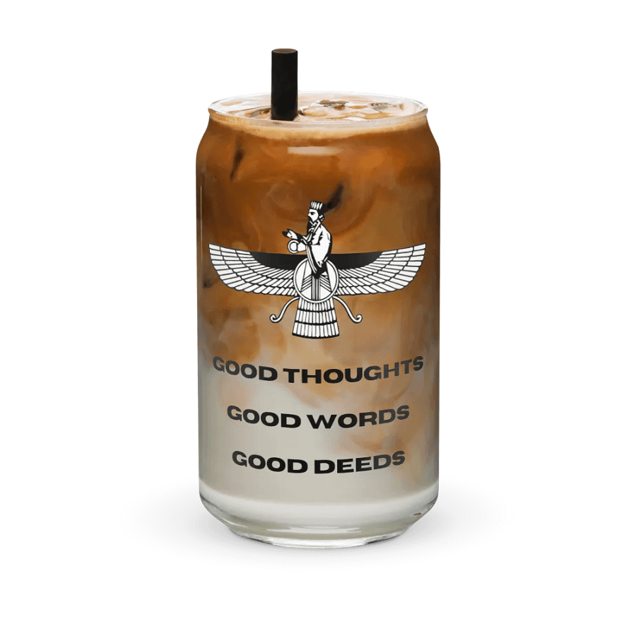 Faravahar Persian Design Glass Good Thoughts Good Words Good Deeds product image (36)