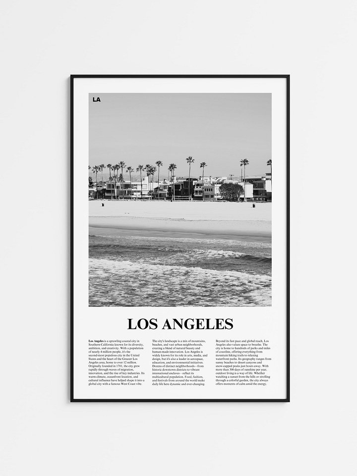Los Angeles 04 Newspaper Poster product image (1)