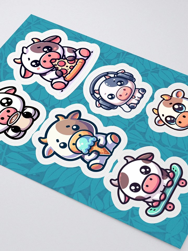 Kawaii Cows Sticker Sheet product image (2)