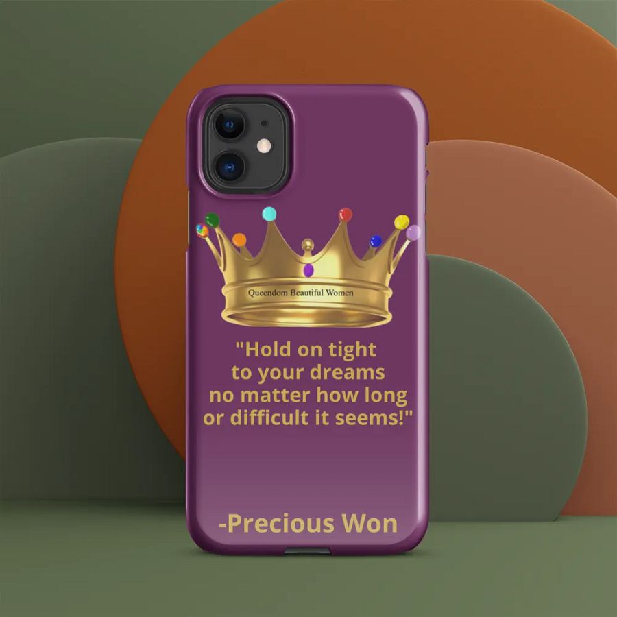 Queendom Beautiful Women iPhone® Snap Case (Purple/Amethyst) product image (5)