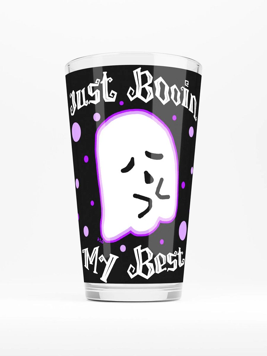 Just Booin My Best Pint Glass product image (1)