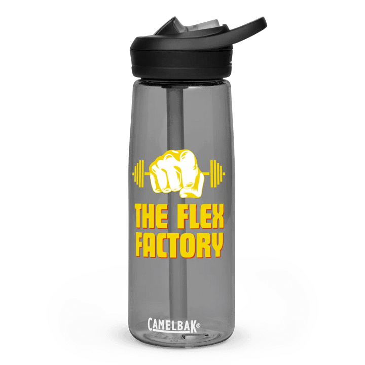 Official Flex Factory Weight Room Water Bottle Yellow product image (1)