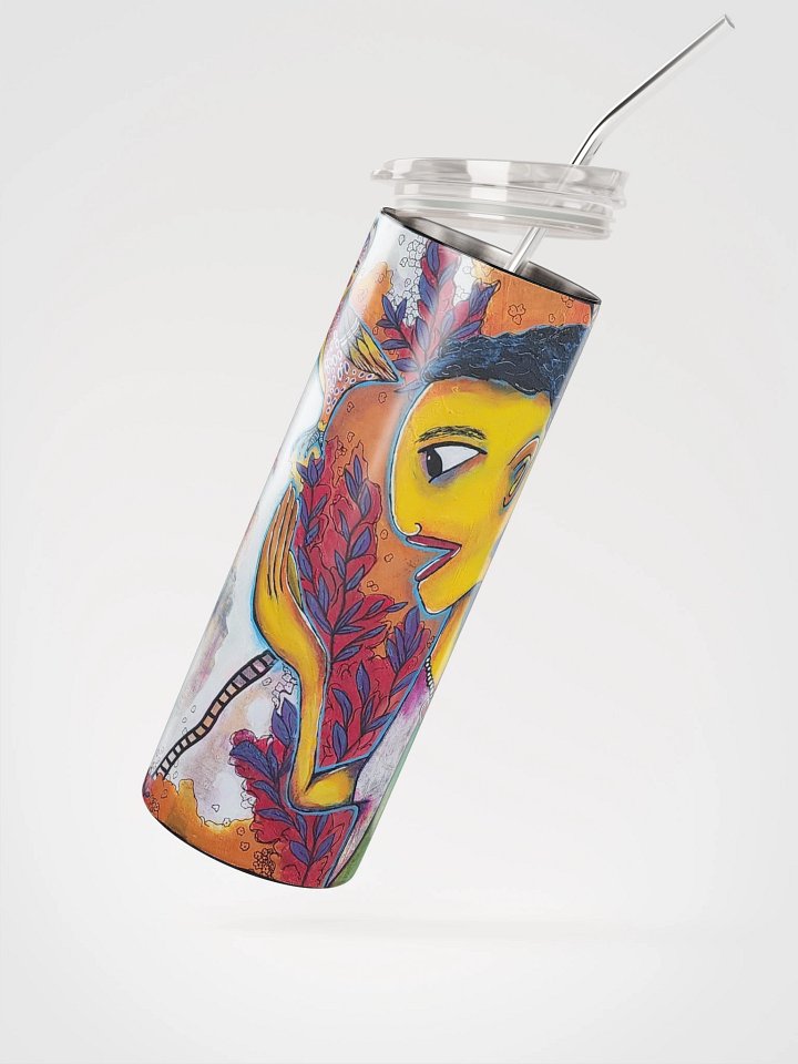 I Have Hope That Peace Will Fly Again- Art-Inspired Stainless Steel Tumbler with Straw product image (2)