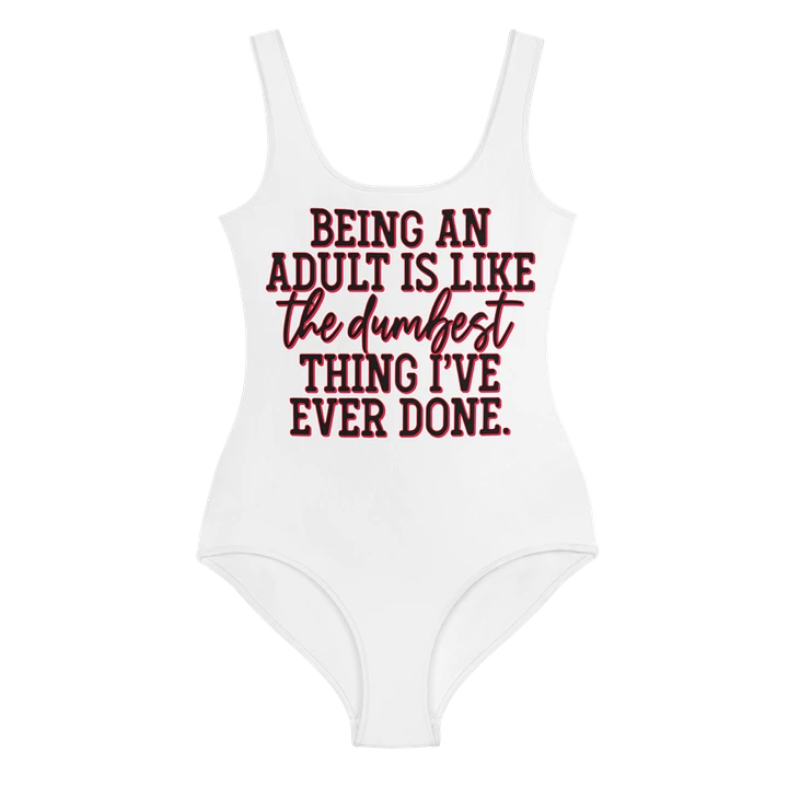 Adulting Struggle All-Over Print Youth Swimsuit product image (1)