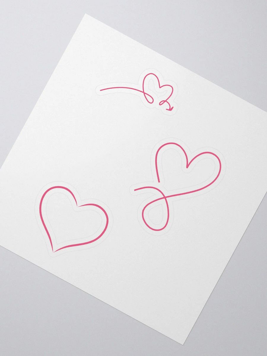 Hollow hearts sticker product image (8)