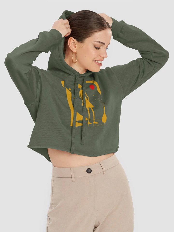 Bella+Canvas Fleece Crop Hoodie product image (1)