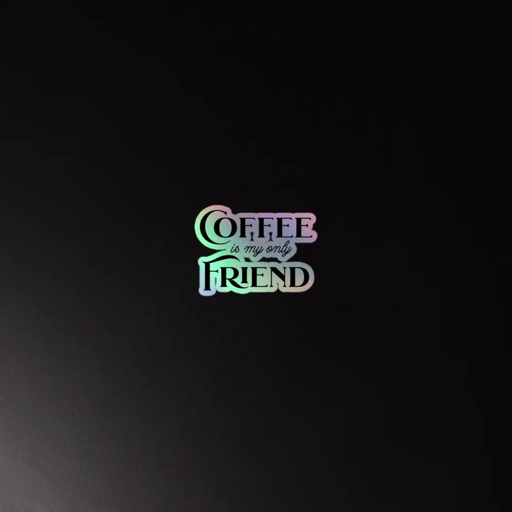 Funky Coffee Lover Holographic Sticker Sheet product image (4)