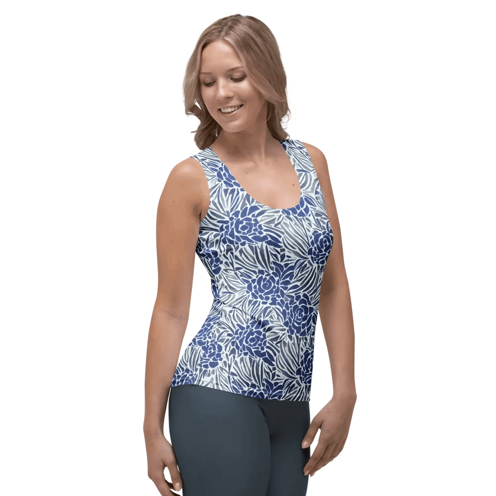 Blue Roses Women Tank Top product image (4)