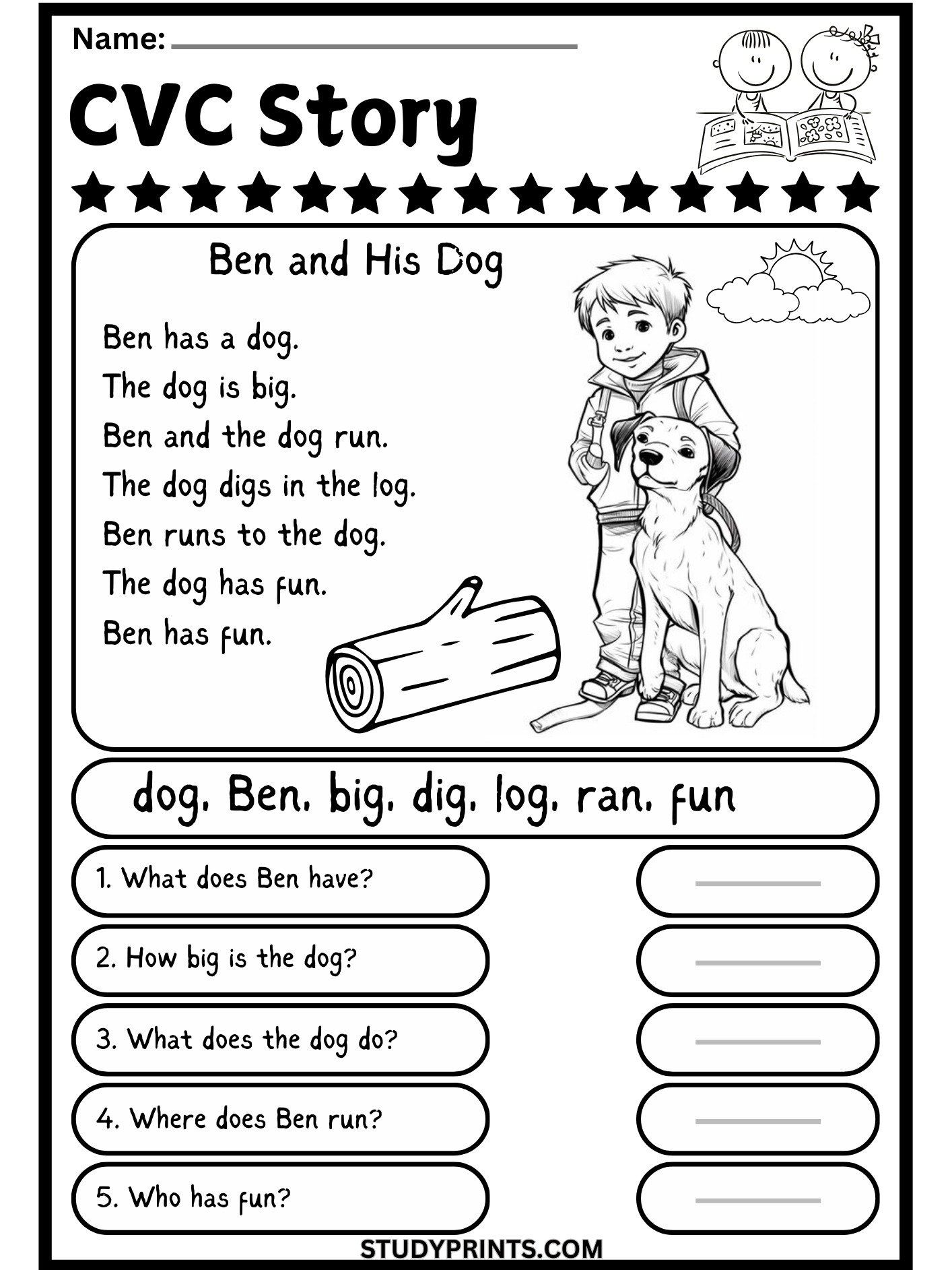 cvc worksheets for kindergarten pdf product image (3)