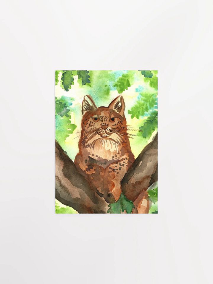 Lynx In A Tree Art Print product image (4)