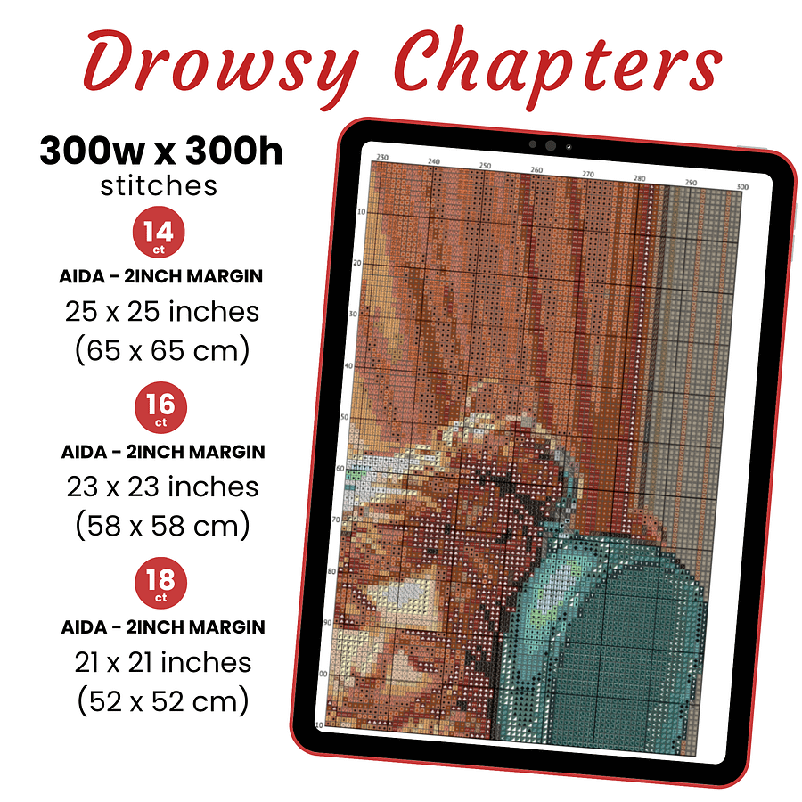 Drowsy Chapters Cross Stitch Pattern product image (2)