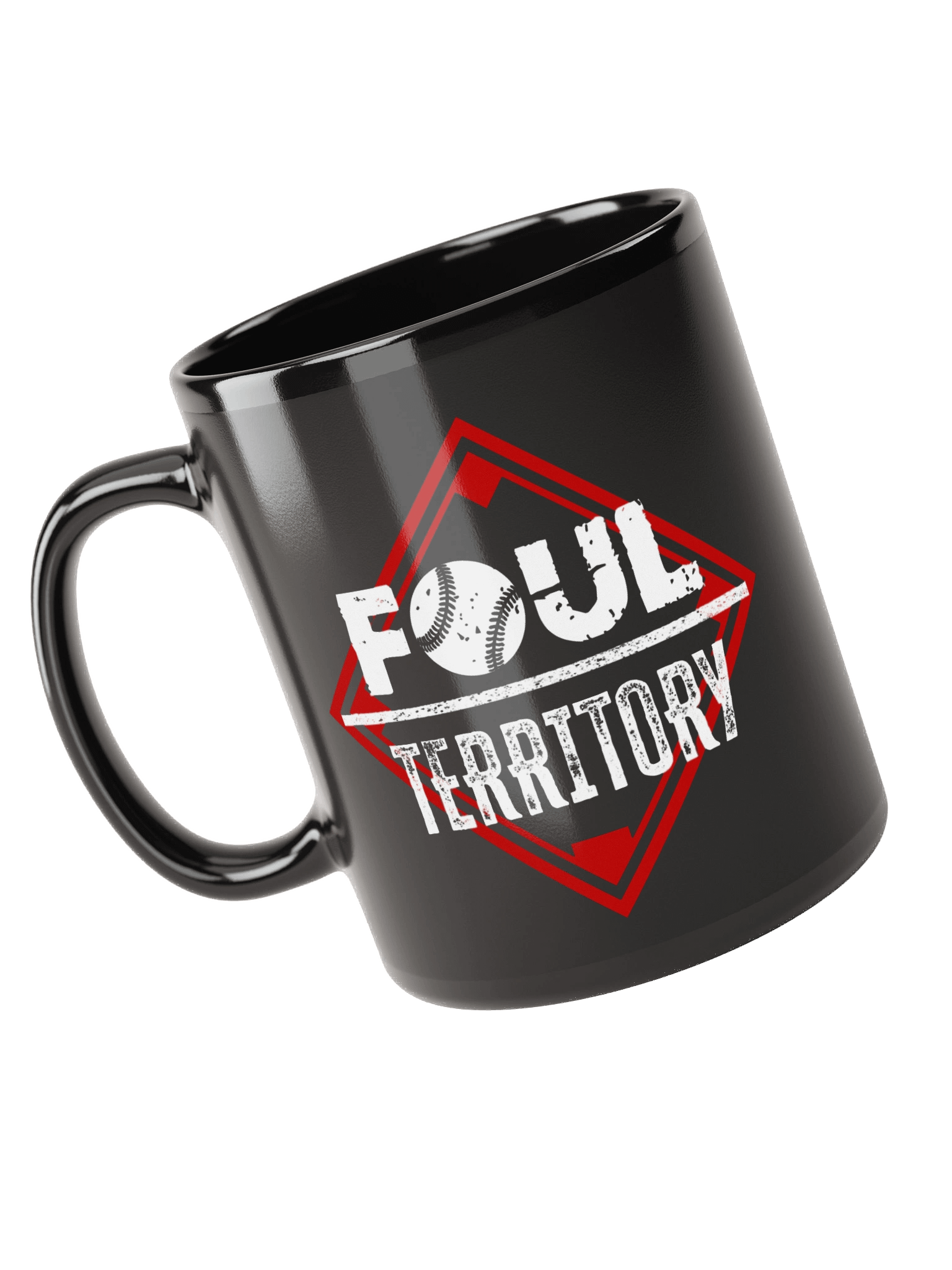 Foul Territory Glossy Black Mug product image (3)