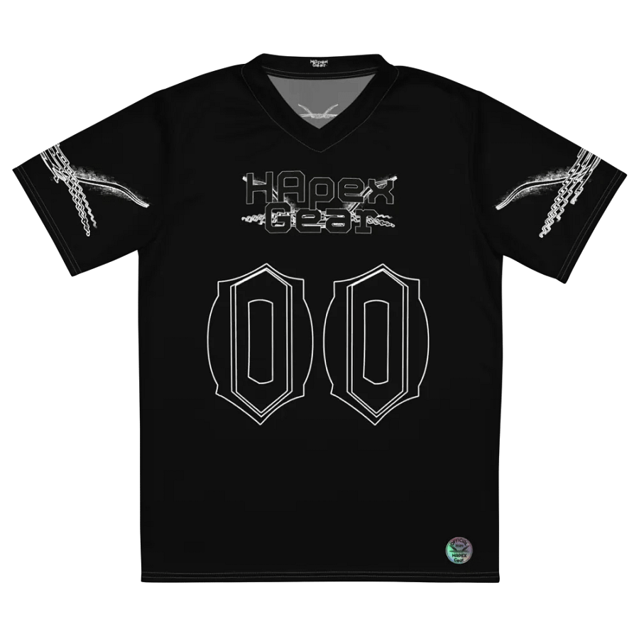 Toomey - Black - Recycled Unisex Sports Jersey - Black HApex Gear Black Logo product image (2)