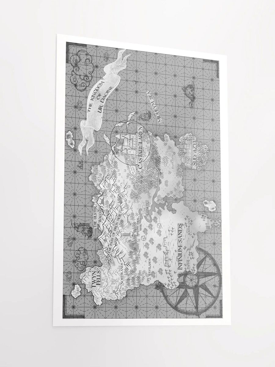 Map of Ur Daoine Art Print product image (2)
