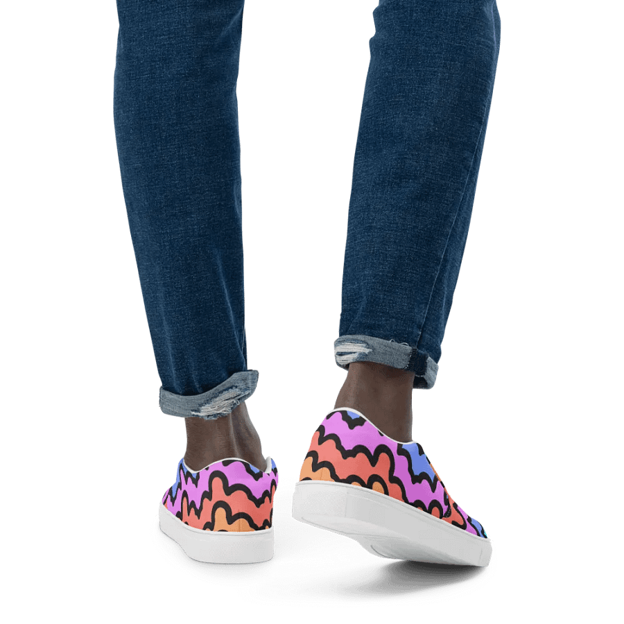 Rainbow Zigzag Slip-Ons product image (4)
