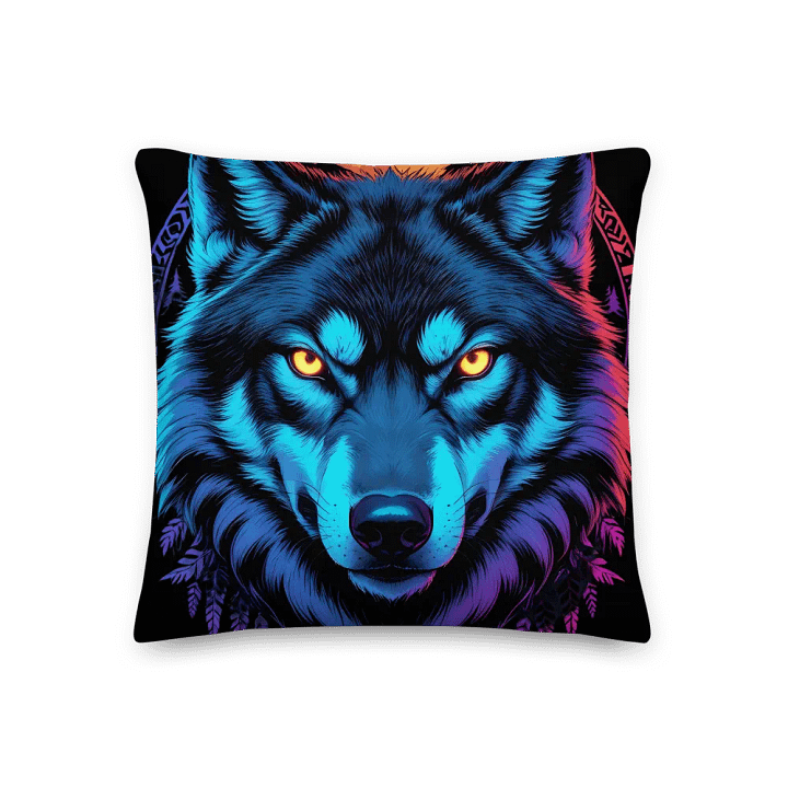 Mystical Wolf All-Over Print Pillow product image (3)