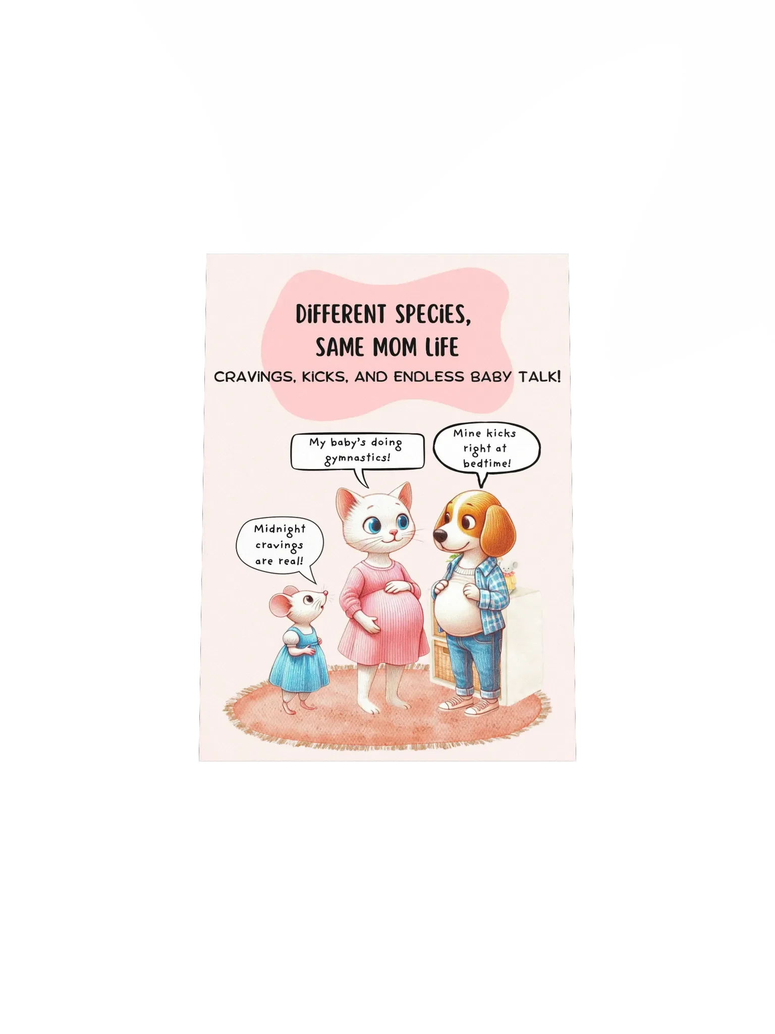 Pregnancy Chit Chat Vibrant Matte Poster Print product image (4)