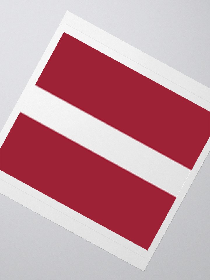 Latvia Flag Sticker | Red White Design | Durable Vinyl | 3 Sizes product image (5)