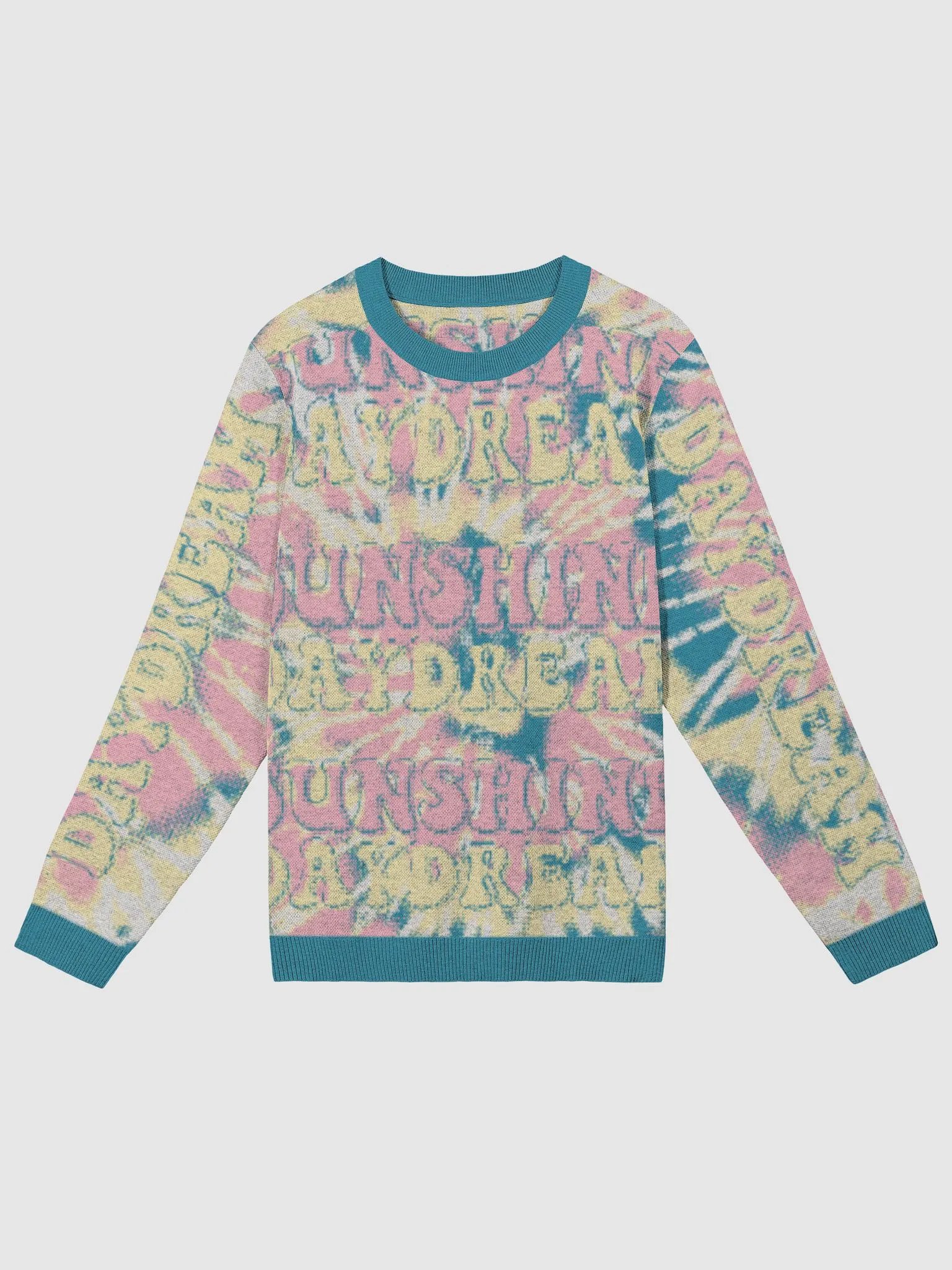 Sunshine Daydream Knitted Crewneck Ugly Sweater by Knitwise product image (1)