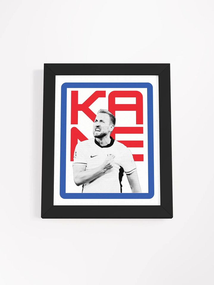 Harry Kane BW England Name Art Framed Print product image (1)