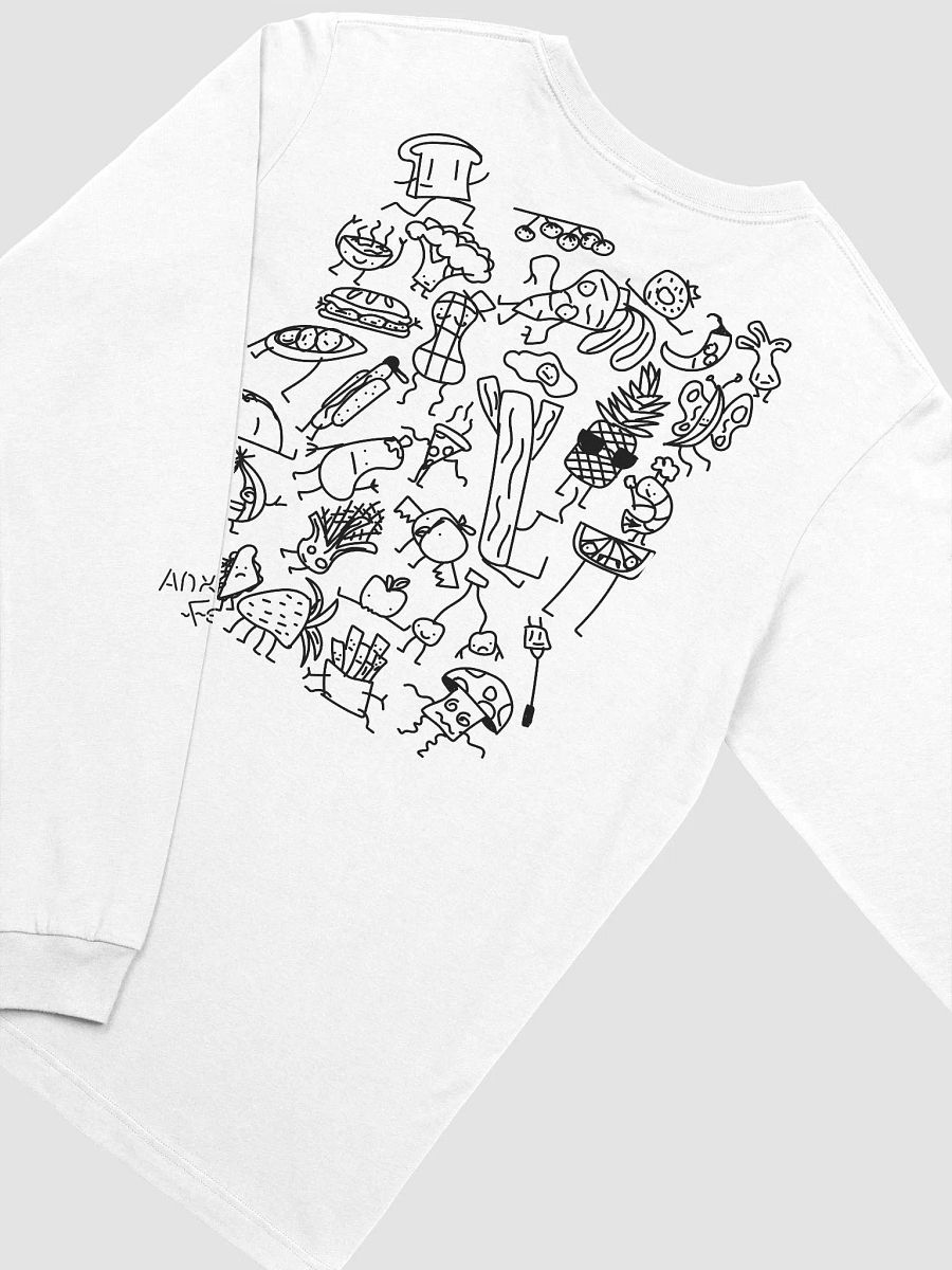 Food Doodle White Long Sleeve product image (4)