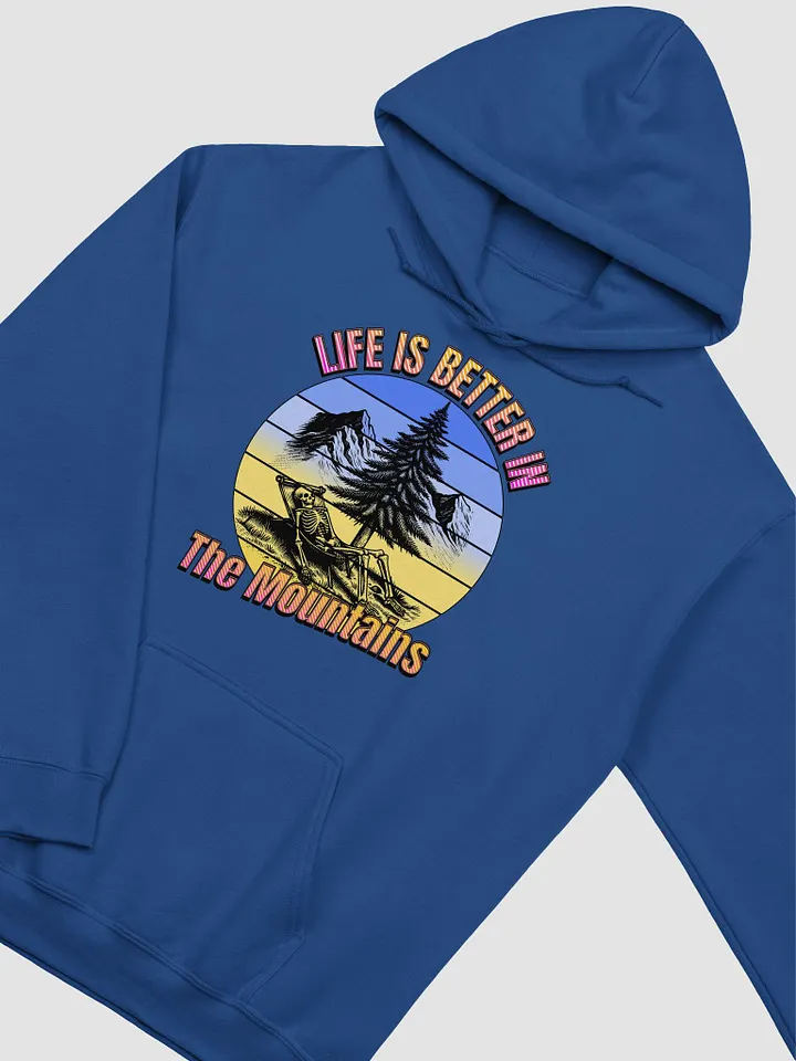 Life Is Better In The Mountains Skeleton Retreat Hoodie product image (2)