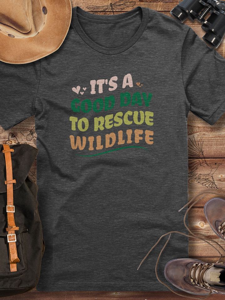 It's a Good Day to Rescue Wildlife Tee, Wildlife Volunteer Tee, Wildlife Rescue T-shirt product image (1)