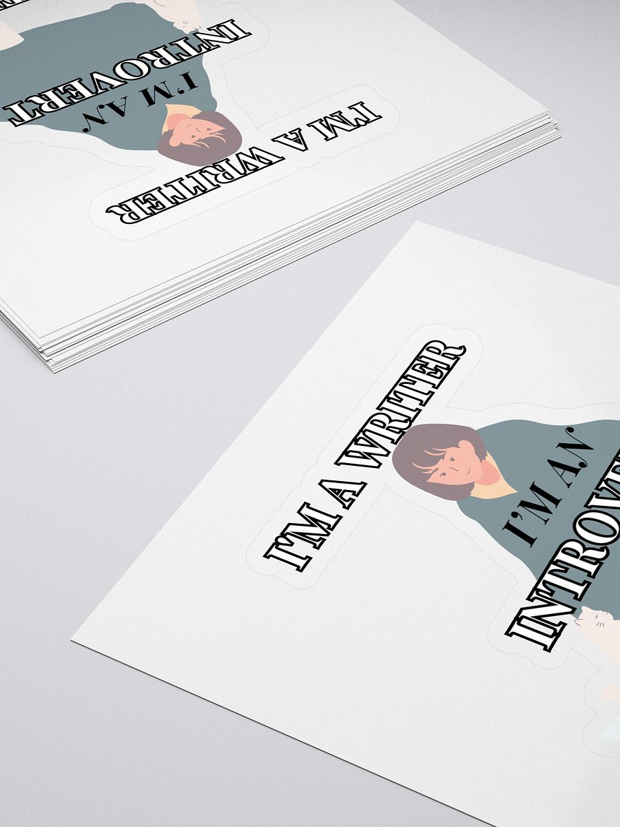 I'm a Writer: Introvert By Nature Sticker product image (4)
