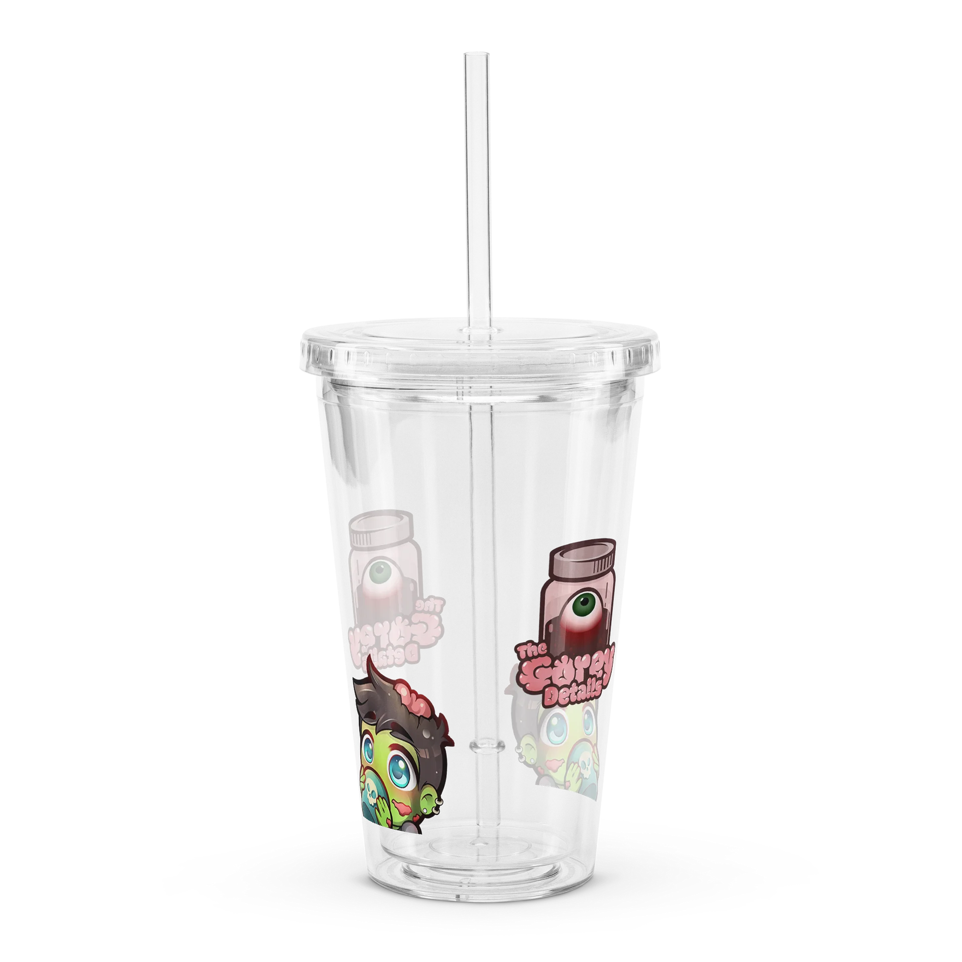 Double Wall Clear Plastic Tumbler (16 oz) product image (2)